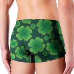 Four-Leaf Clover St. Patrick's Day Print Men's Boxer Briefs