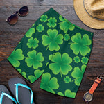 Four-Leaf Clover St. Patrick's Day Print Men's Shorts