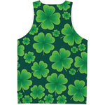 Four-Leaf Clover St. Patrick's Day Print Men's Tank Top