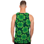 Four-Leaf Clover St. Patrick's Day Print Men's Tank Top