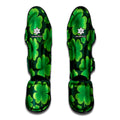 Four-Leaf Clover St. Patrick's Day Print Muay Thai Shin Guards