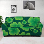Four-Leaf Clover St. Patrick's Day Print Sofa Cover
