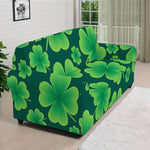 Four-Leaf Clover St. Patrick's Day Print Sofa Cover