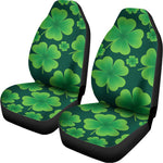 Four-Leaf Clover St. Patrick's Day Print Universal Fit Car Seat Covers