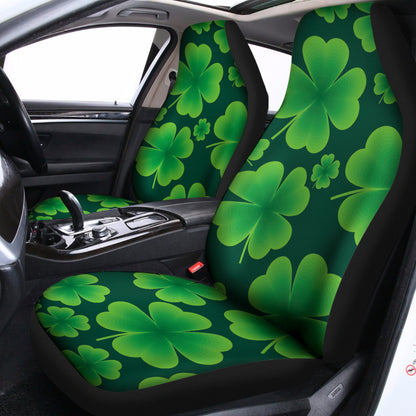 Four-Leaf Clover St. Patrick's Day Print Universal Fit Car Seat Covers