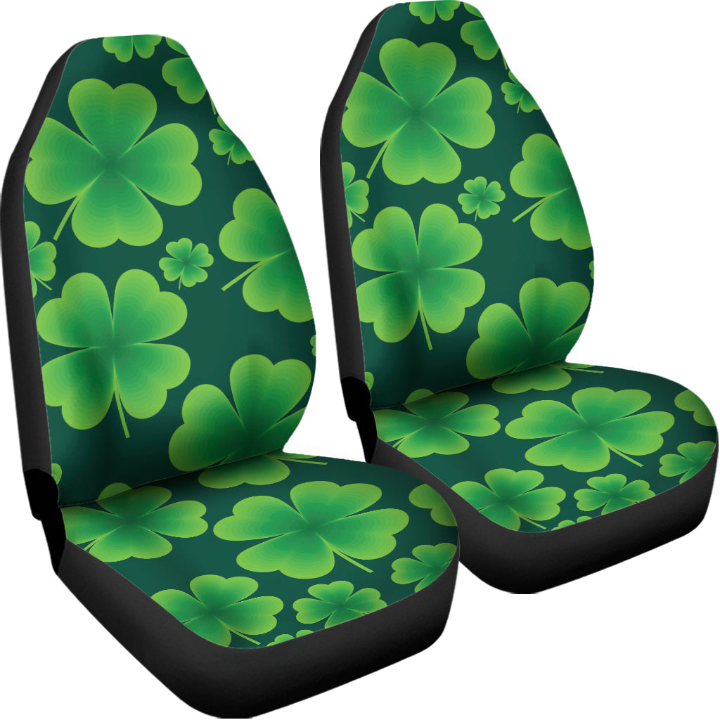 Four-Leaf Clover St. Patrick's Day Print Universal Fit Car Seat Covers