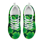 Four-Leaf Clover St. Patrick's Day Print White Sneakers