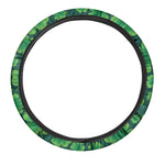 Four-Leaf Clover St. Patrick's Day Print Car Steering Wheel Cover