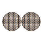 Four Queens Playing Cards Pattern Print Car Coasters