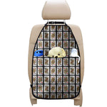 Four Queens Playing Cards Pattern Print Car Seat Organizers