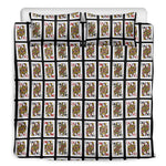 Four Queens Playing Cards Pattern Print Duvet Cover Bedding Set