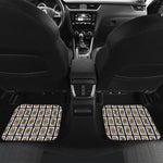 Four Queens Playing Cards Pattern Print Front and Back Car Floor Mats