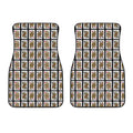 Four Queens Playing Cards Pattern Print Front Car Floor Mats