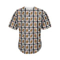 Four Queens Playing Cards Pattern Print Men's Baseball Jersey