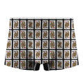 Four Queens Playing Cards Pattern Print Men's Boxer Briefs