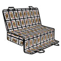 Four Queens Playing Cards Pattern Print Pet Car Back Seat Cover