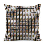 Four Queens Playing Cards Pattern Print Pillow Cover
