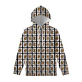 Four Queens Playing Cards Pattern Print Pullover Hoodie