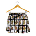 Four Queens Playing Cards Pattern Print Women's Shorts