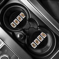 Four Queens Playing Cards Print Car Coasters
