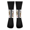 Four Queens Playing Cards Print Crew Socks