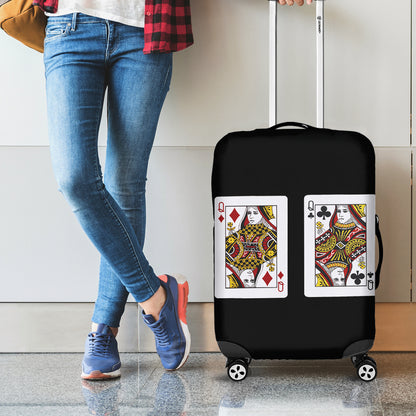 Four Queens Playing Cards Print Luggage Cover