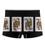 Four Queens Playing Cards Print Men's Boxer Briefs