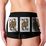 Four Queens Playing Cards Print Men's Boxer Briefs