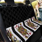 Four Queens Playing Cards Print Pet Car Back Seat Cover