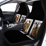 Four Queens Playing Cards Print Universal Fit Car Seat Covers