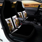 Four Queens Playing Cards Print Universal Fit Car Seat Covers