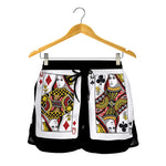 Four Queens Playing Cards Print Women's Shorts