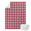 Fourth of July American Plaid Print Blanket