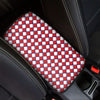 Fourth of July American Plaid Print Car Center Console Cover