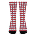 Fourth of July American Plaid Print Crew Socks