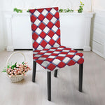 Fourth of July American Plaid Print Dining Chair Slipcover