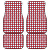Fourth of July American Plaid Print Front and Back Car Floor Mats