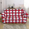 Fourth of July American Plaid Print Loveseat Slipcover