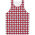 Fourth of July American Plaid Print Men's Tank Top
