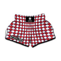 Fourth of July American Plaid Print Muay Thai Boxing Shorts
