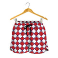 Fourth of July American Plaid Print Women's Shorts