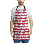 Fourth of July USA Star Pattern Print Apron