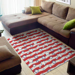 Fourth of July USA Star Pattern Print Area Rug