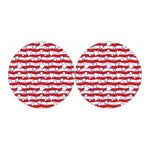 Fourth of July USA Star Pattern Print Car Coasters