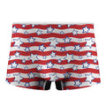 Fourth of July USA Star Pattern Print Men's Boxer Briefs