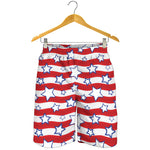 Fourth of July USA Star Pattern Print Men's Shorts