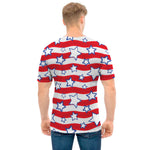 Fourth of July USA Star Pattern Print Men's T-Shirt