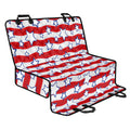 Fourth of July USA Star Pattern Print Pet Car Back Seat Cover