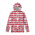 Fourth of July USA Star Pattern Print Pullover Hoodie