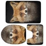 Fox Portrait Print 3 Piece Bath Mat Set